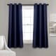preview thumbnail 29 of 40, Lush Decor Absolute Blackout Window Curtain Panel Pair 38"w x 63"l - Navy