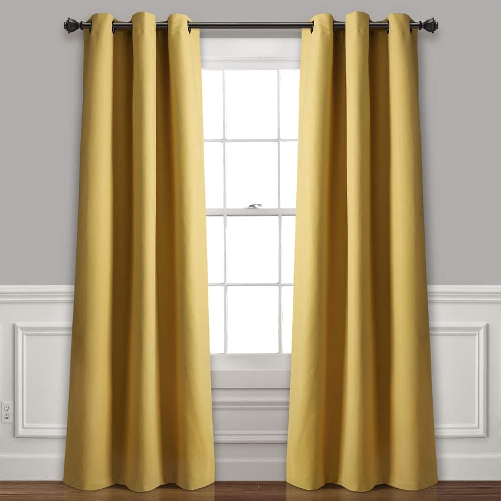 Lush Decor Absolute Blackout Window Curtain Panel Pair