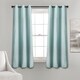 preview thumbnail 35 of 40, Lush Decor Absolute Blackout Window Curtain Panel Pair 38"w x 63"l - Blue