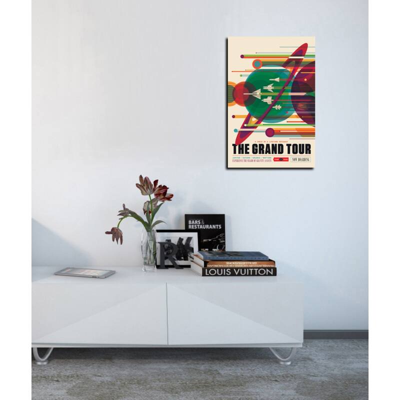 Epic Graffiti "Visions of the Future:The Grand Tour" Space Giclee Canvas Wall Art, 12" x 18"