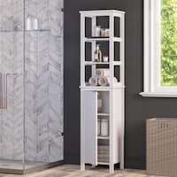 Buy Linen Tower Bathroom Cabinets Storage Online At Overstock Our Best Bathroom Furniture Deals