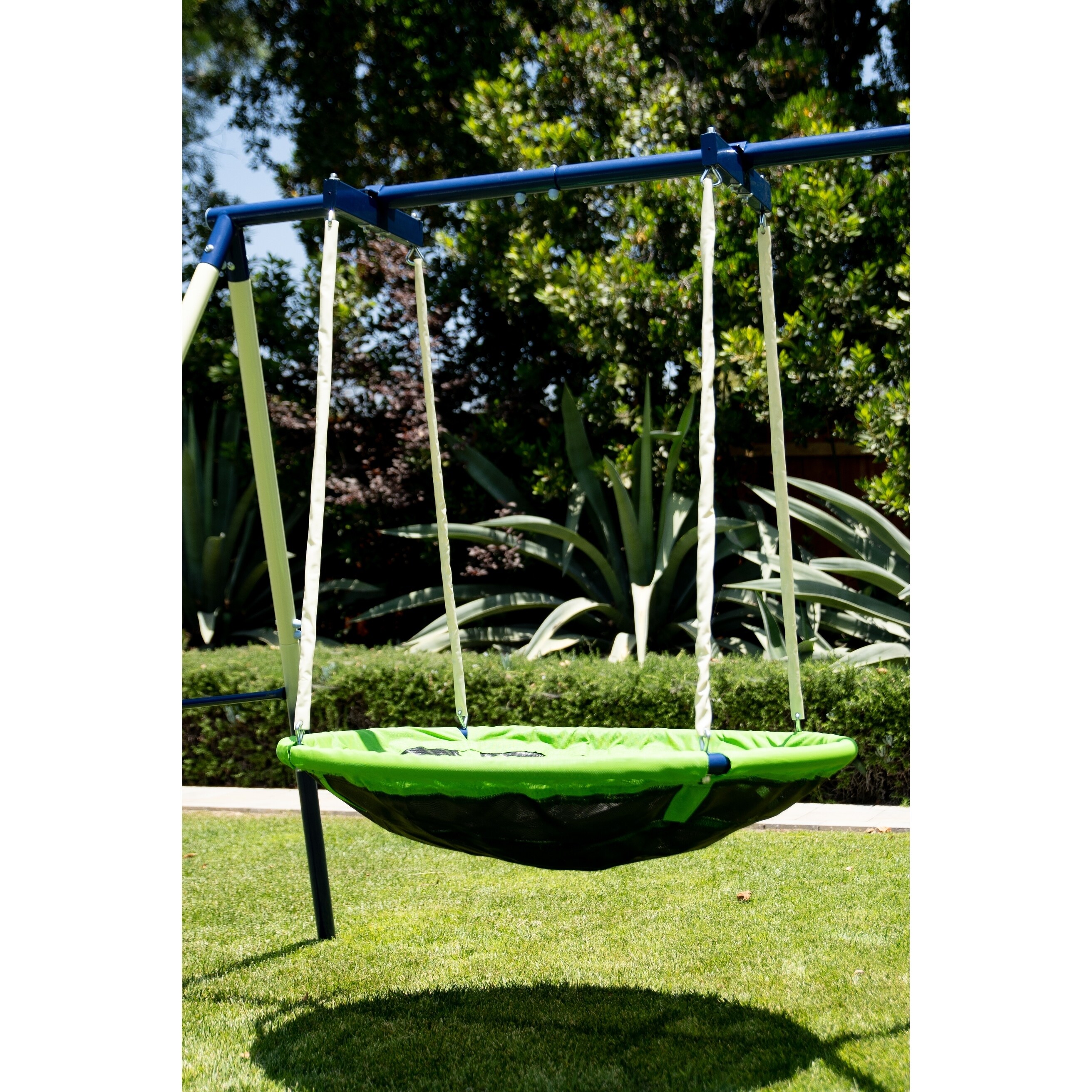 sportspower outdoor playset with saucer swing