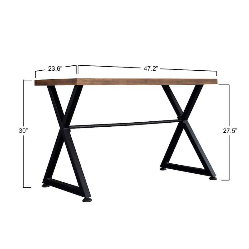 Carbon Loft Fowler Industrial Computer Desk Table