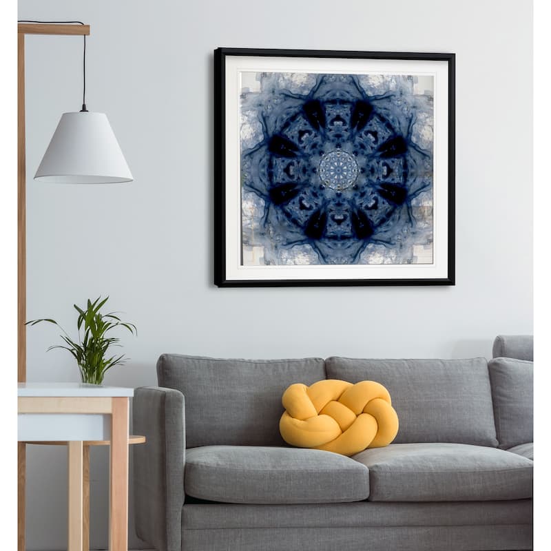 Indigo Kaleidoscope II -Framed Giclee Print