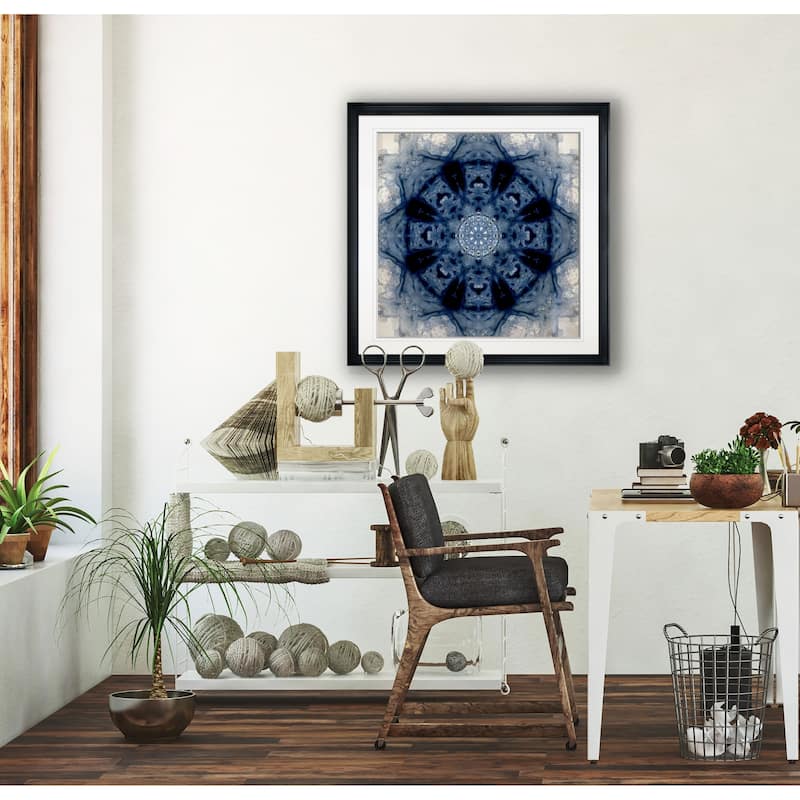 Indigo Kaleidoscope II -Framed Giclee Print