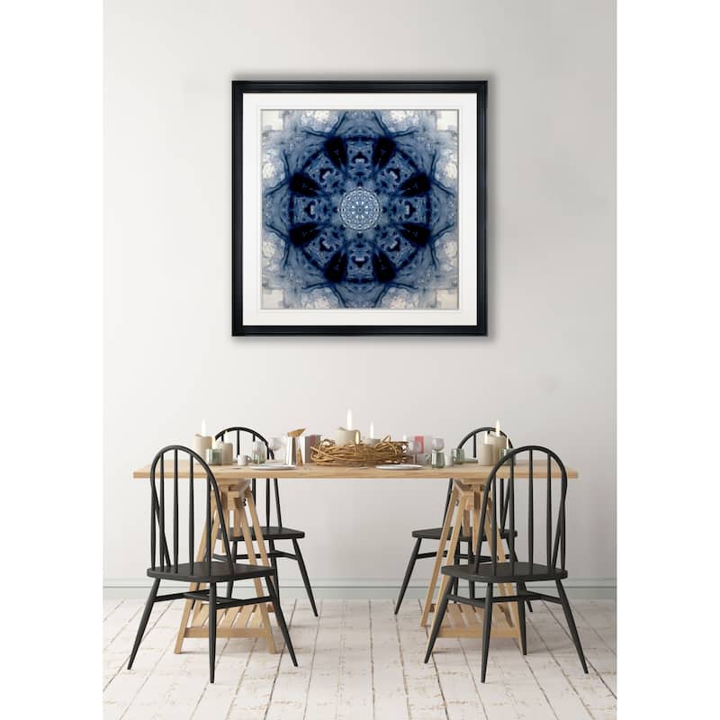 Indigo Kaleidoscope II -Framed Giclee Print