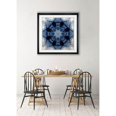 Indigo Kaleidoscope II -Framed Giclee Print