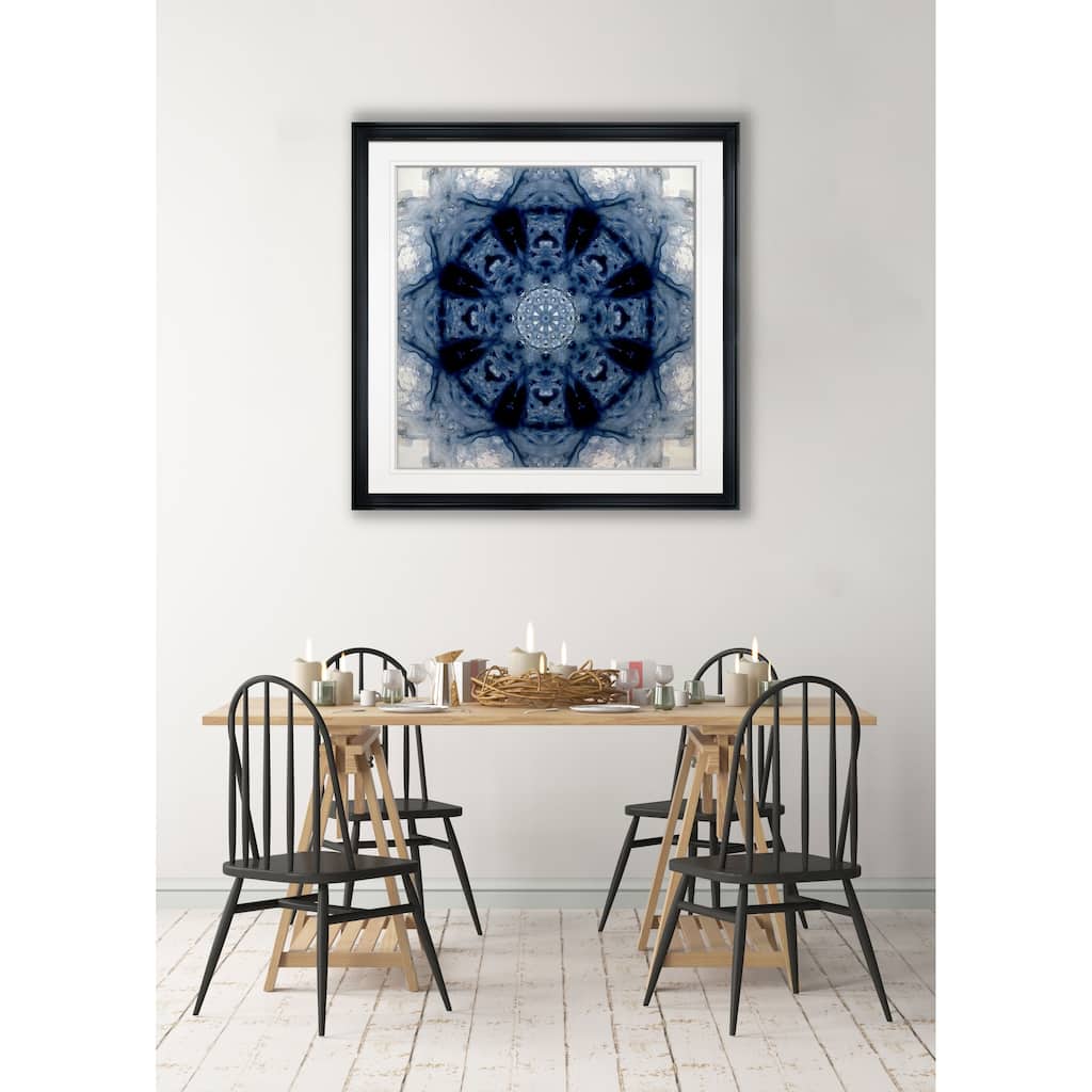 Indigo Kaleidoscope II -Framed Giclee Print