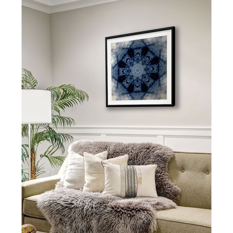 Indigo Kaleidoscope II -Framed Giclee Print