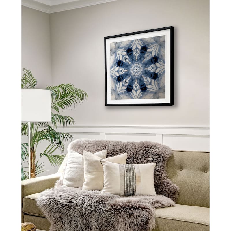 Indigo Kaleidoscope III -Framed Giclee Print