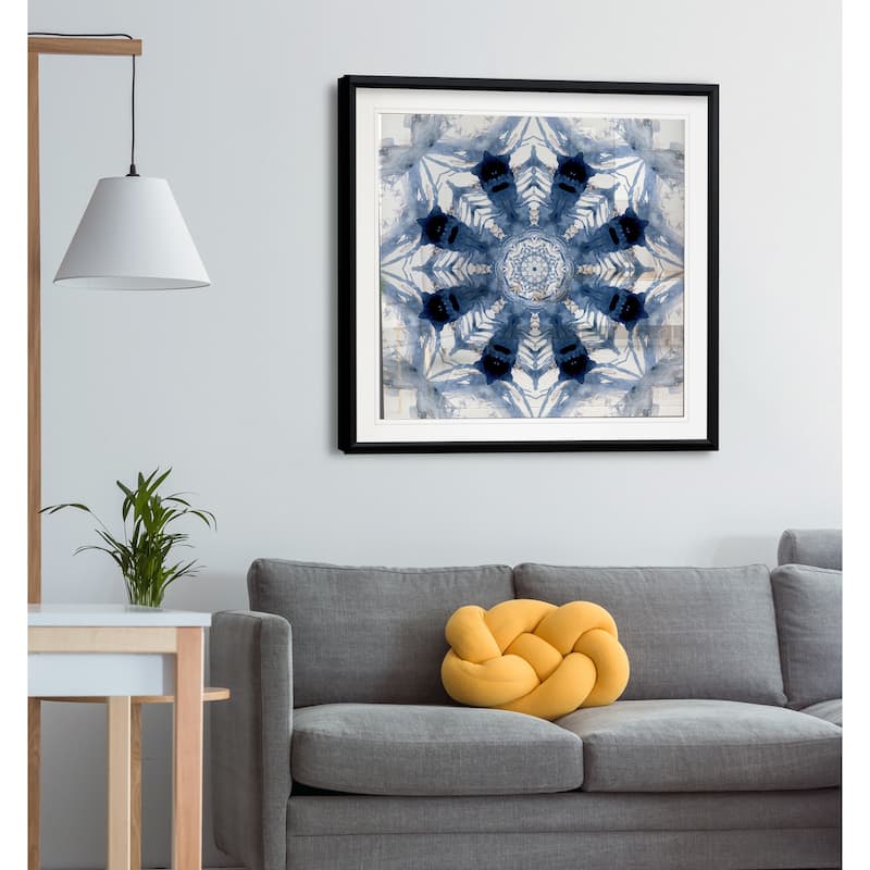 Indigo Kaleidoscope III -Framed Giclee Print