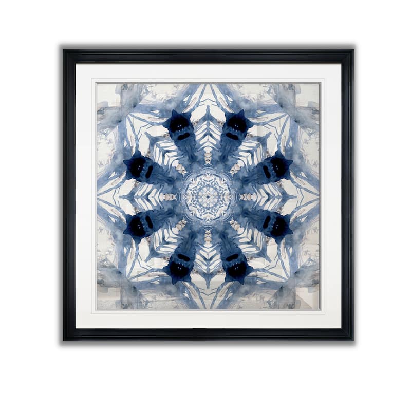Indigo Kaleidoscope III -Framed Giclee Print