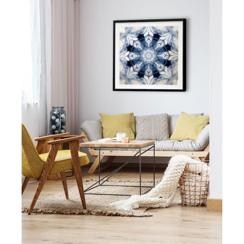 Indigo Kaleidoscope III -Framed Giclee Print