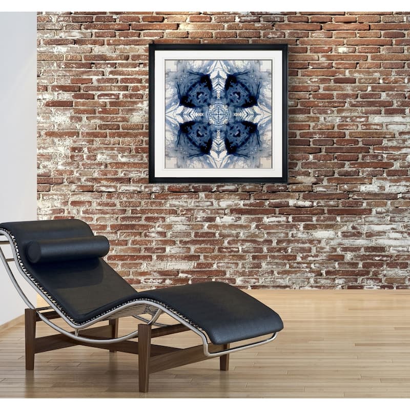 Indigo Kaleidoscope IV -Framed Giclee Print