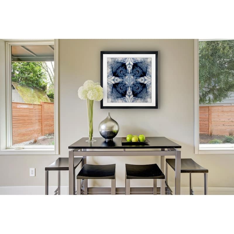Indigo Kaleidoscope IV -Framed Giclee Print