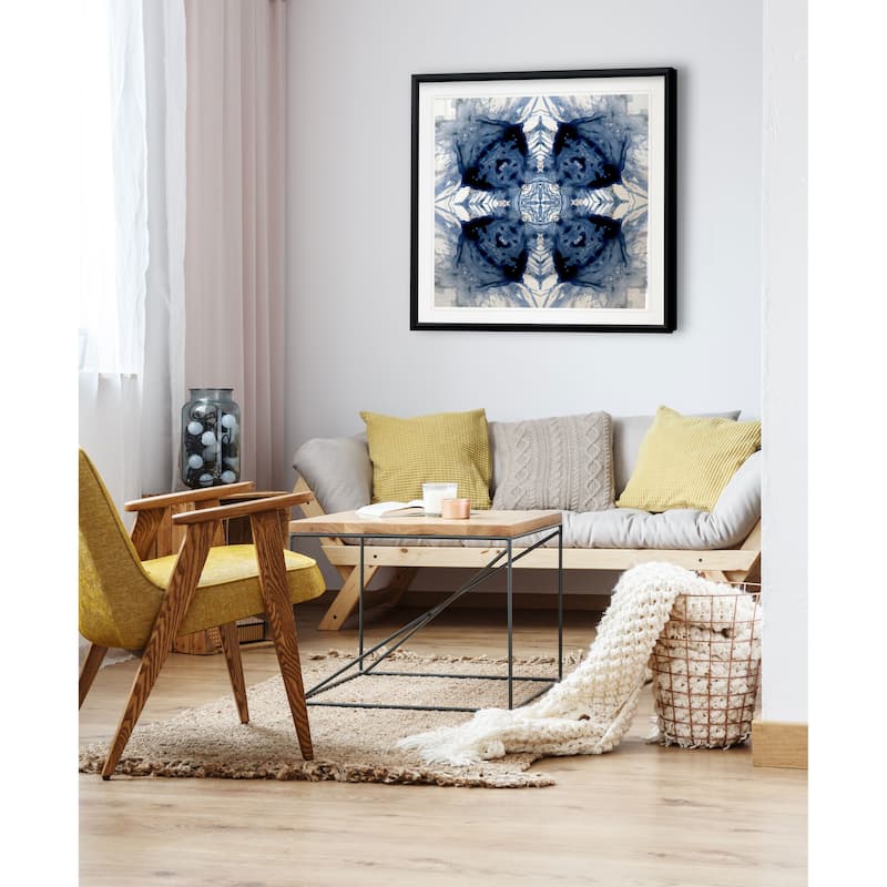 Indigo Kaleidoscope IV -Framed Giclee Print