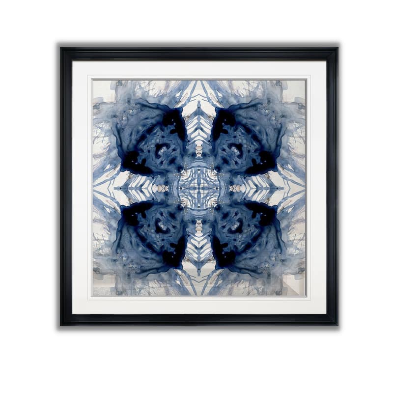 Indigo Kaleidoscope IV -Framed Giclee Print