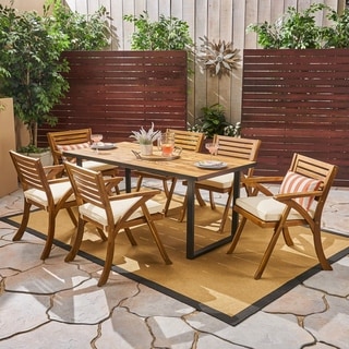 6 seater wooden garden set