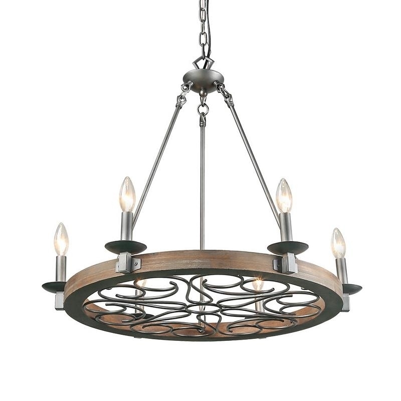 LNC 6-Light Transitional Chandelier Lighting - Chandeliers For Bedrooms by Overstock.com