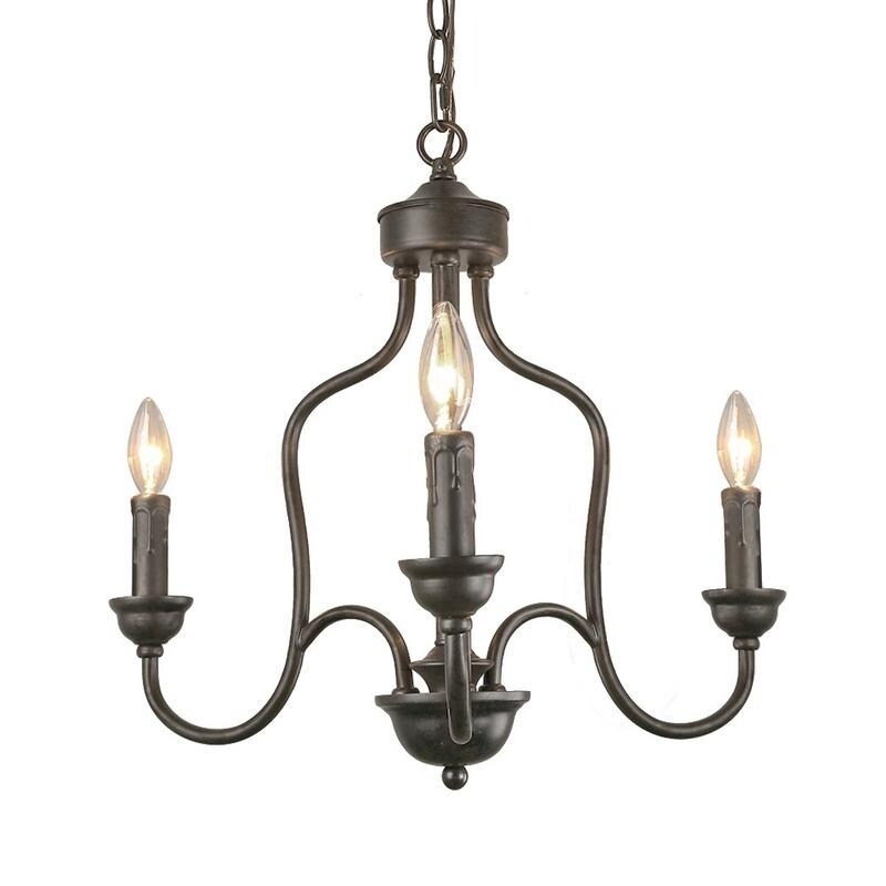LNC 3-Light Traditional Chandelier Lighting Ceiling Pendant Lights - Chandeliers For Bedrooms by Overstock.com