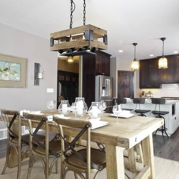Lnc Farmhouse 6 Light Wood Chandeliers Rustic Kitchen Lnc Farmhouse 6 Light Wood Chandeliers Rustic Kitchen