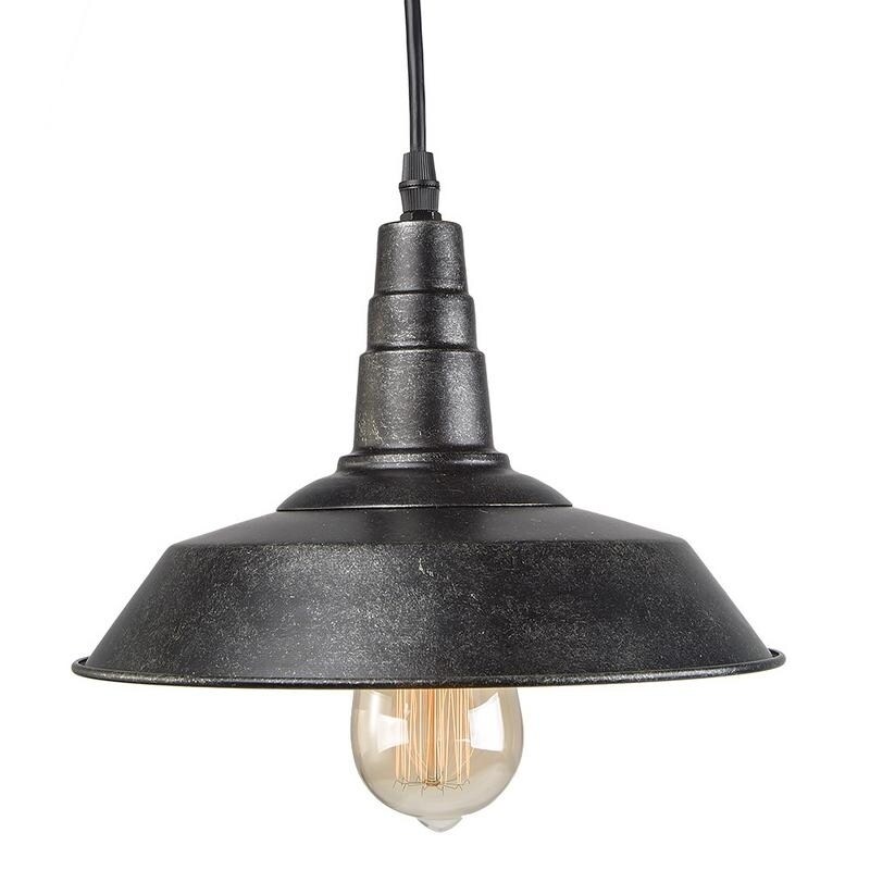 Lnc 1 Light Blackened Barn Warehouse Style Pendant Lnc 1 Light Blackened Barn Warehouse Style Pendant