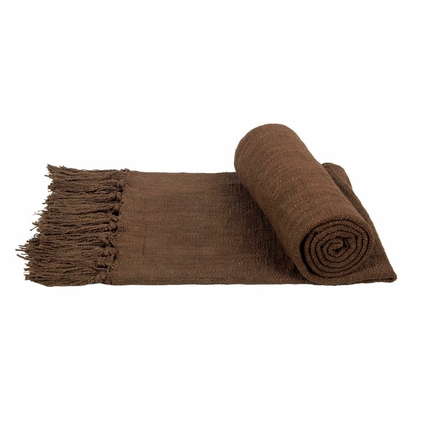 Shop Porch Den Cloudrest Cotton Slub Decorative Fringe Throw