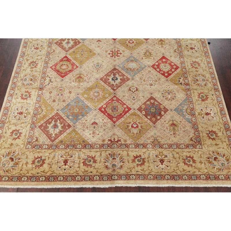 Hand-Spun Wool Agra Indian Oriental Area Rug For Living Room - 13'11" x 10'0"