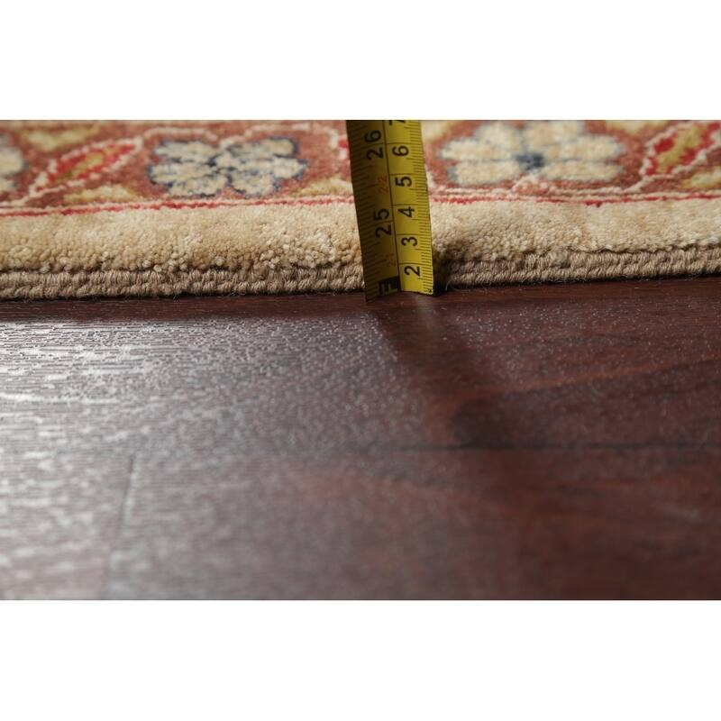 Hand-Spun Wool Agra Indian Oriental Area Rug For Living Room - 13'11" x 10'0"