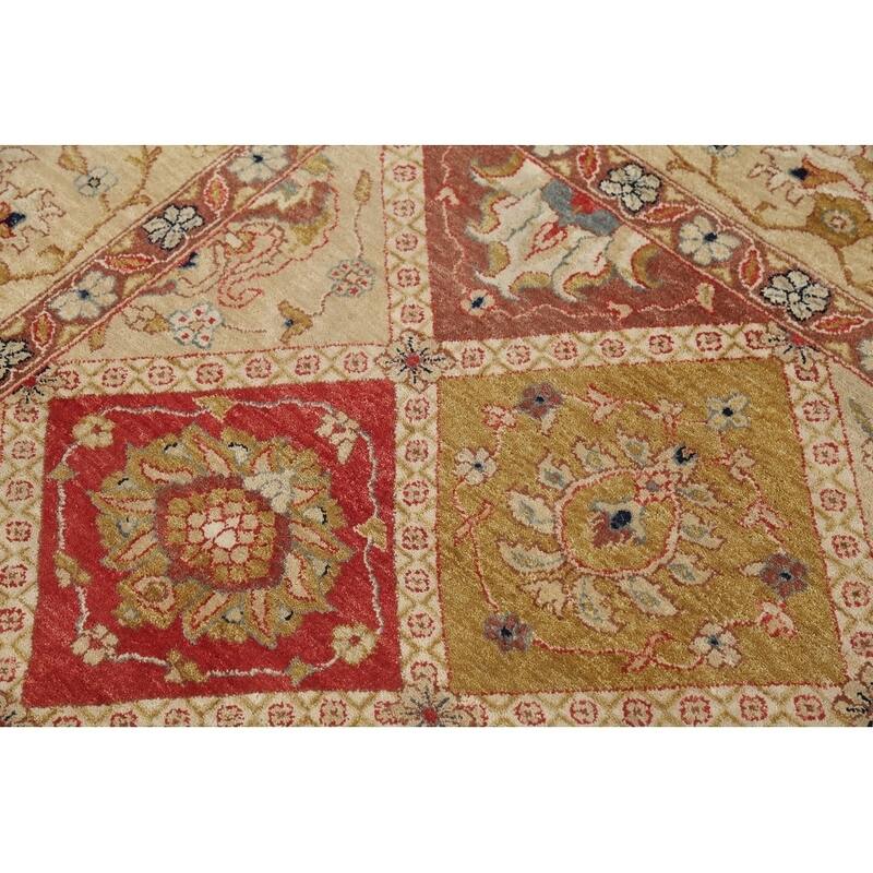 Hand-Spun Wool Agra Indian Oriental Area Rug For Living Room - 13'11" x 10'0"