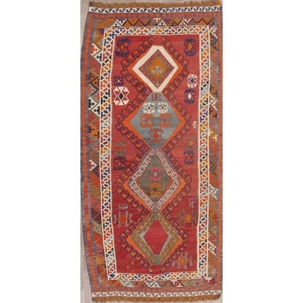 Copper Grove Saeby Hand Woven Wool Geometric Persian Rug - 9'6" x 4'7"