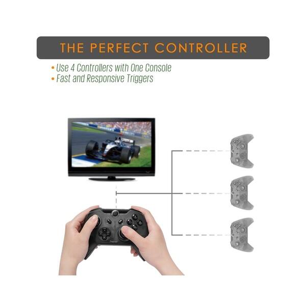 Insten Wireless Pro Controller Bluetooth Gamepad Joypad Remote With Usb Charging Cable For Nintendo Switch Black Overstock 2400