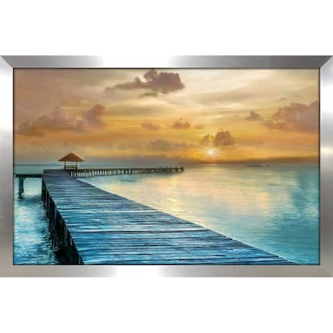"Island Time" by Mike Calascibetta Print on Acrylic - Blue