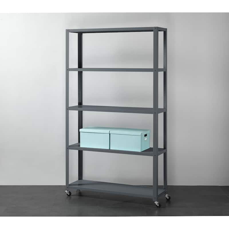 5-Tier Metal Bookcase