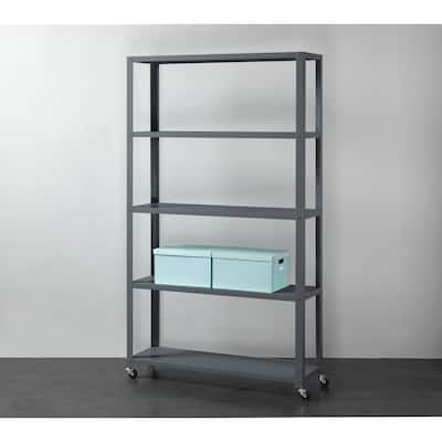 5-Tier Metal Bookcase