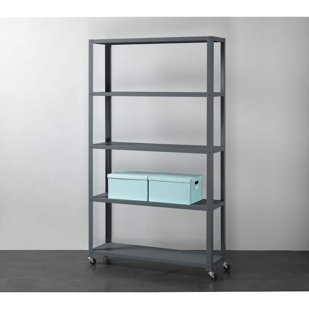 5-Tier Metal Bookcase