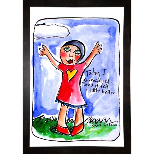 "Watercolour Planet" Surrender 1-SARCAT104717 Print 8.75"x6" by Sara Catena