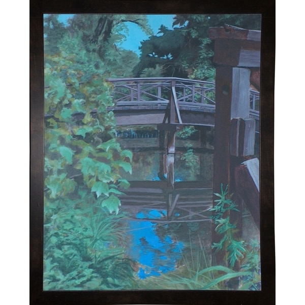 Pleir Bridge Reflections-RUSFRE98536 Print 14"x11" by Rusty Frentner