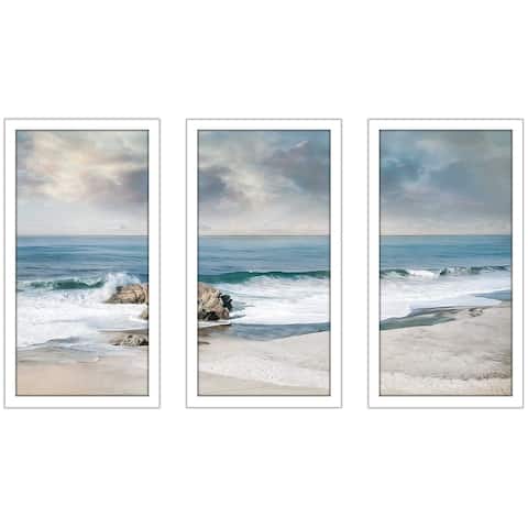 "A Forever Moment" by Mike Calascibetta Print on Acrylic Set of 3 - Blue