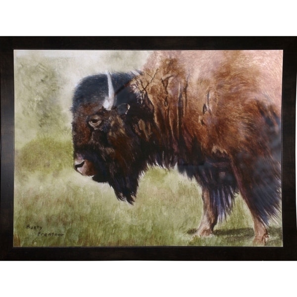 Buffalo-RUSFRE2618 Print 21.5"x29" by Rusty Frentner