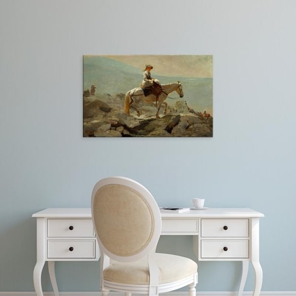 Easy Art Prints Winslow Homer's 'The Bridle Path' Premium Canvas Art