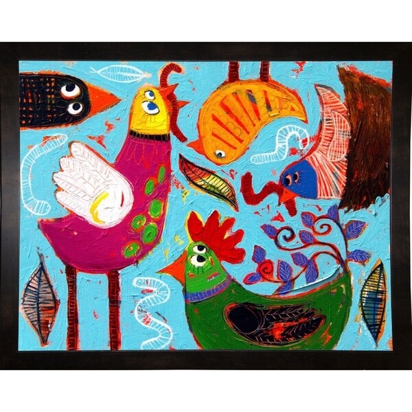 Gathering for Lunch II-SARCAT106683 Print 14"x17.75" by Sara Catena