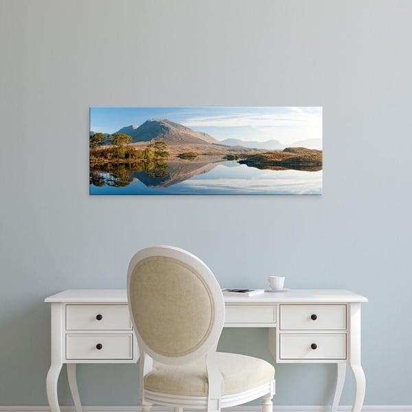 Easy Art Prints Panoramic Images's 'Lake at dawn, Derryclare Lake, Connemara, County Galway, Ireland' Premium Canvas Art