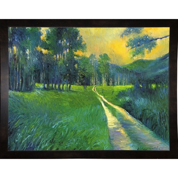 Crestone Path-RICWAL34340 Print 11.25"x14.75" by Richard Wallich