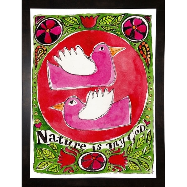 Watercolour Planet'' - Nature is My God-SARCAT105177 Print 20.75"x15.5" by Sara Catena