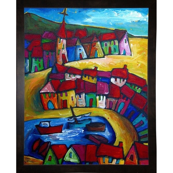 Praiano, Amalfi Coast - Italy-SARCAT106442 Print 21"x16.75" by Sara Catena