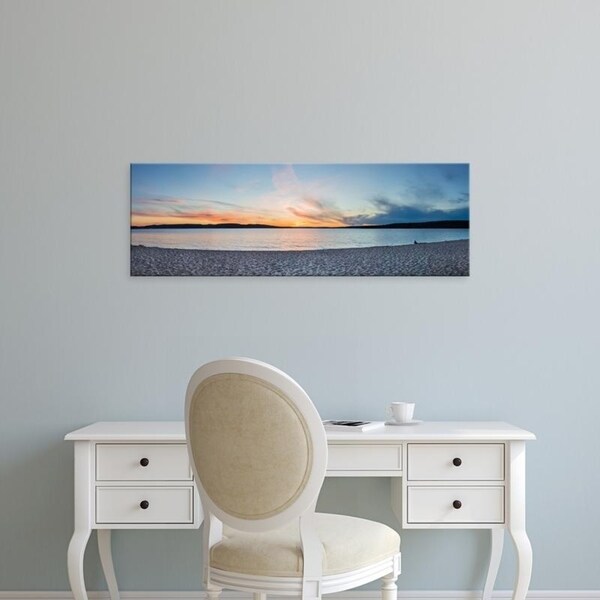 Easy Art Prints Panoramic Images's 'Sunset on South Bay, Lake Superior, Munising, Upper Peninsula, Michigan' Canvas Art