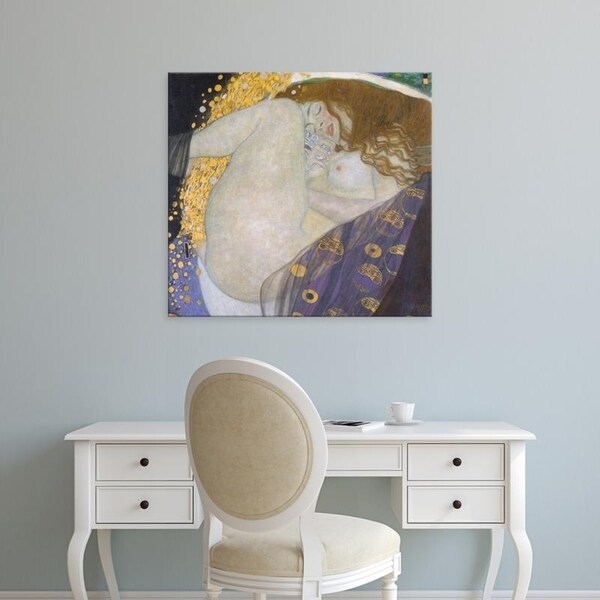 Easy Art Prints Gustav Klimt's 'Danae' Premium Canvas Art