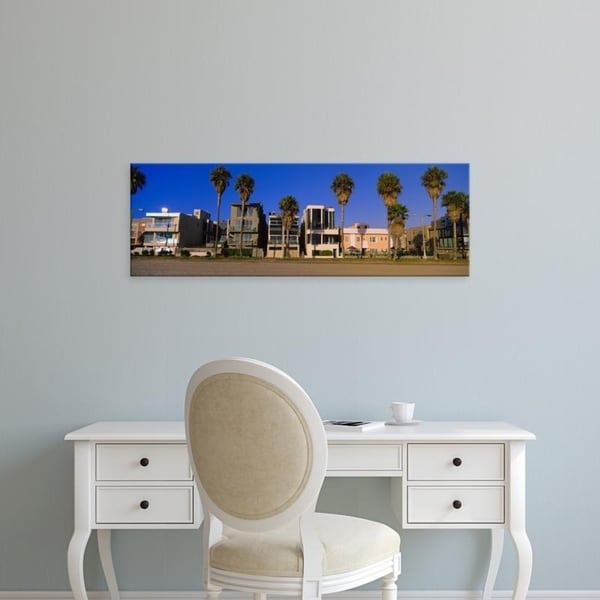 Easy Art Prints Panoramic Images's 'Buildings in a city, Venice Beach, City of Los Angeles, California, USA' Premium Canvas Art