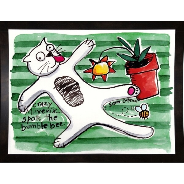 "Crazy Maverix" - Simple Life #3-SARCAT98838 Print 12"x15.75" by Sara Catena